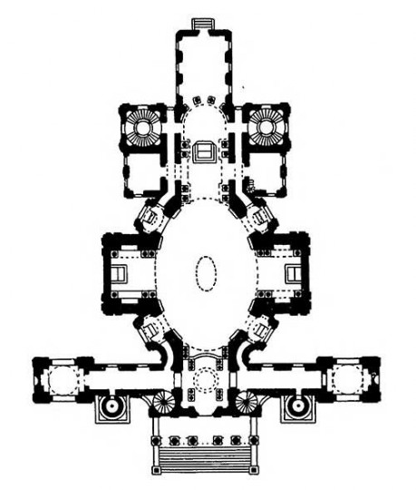 Вена. Церковь св. Карла Борромея, 1716—1737 гг., И.Б.Фишер фон Эрлах